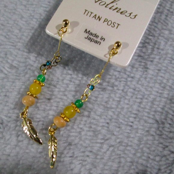Holiness Jewelry - NWT Petite Japanese Earrings - Beads & Feathers